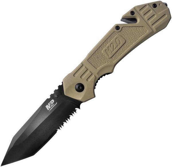 Smith & Wesson M&P Linerlock A/O Tan - Knives.mx
