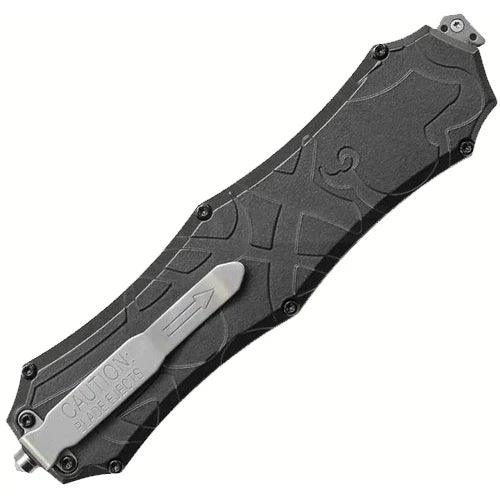 Smith & Wesson OTF Assist Finger Actuator A/O Black Aluminum Tanto AUS-8 - Knives.mx