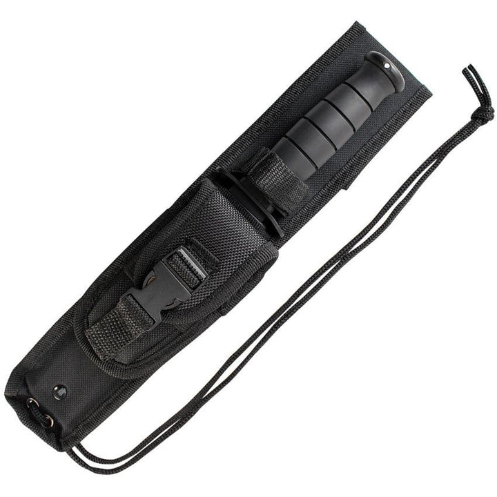Smith & Wesson Search & Rescue Black Grooved Rubber Oxide Clip Point 7Cr17MoV - Knives.mx