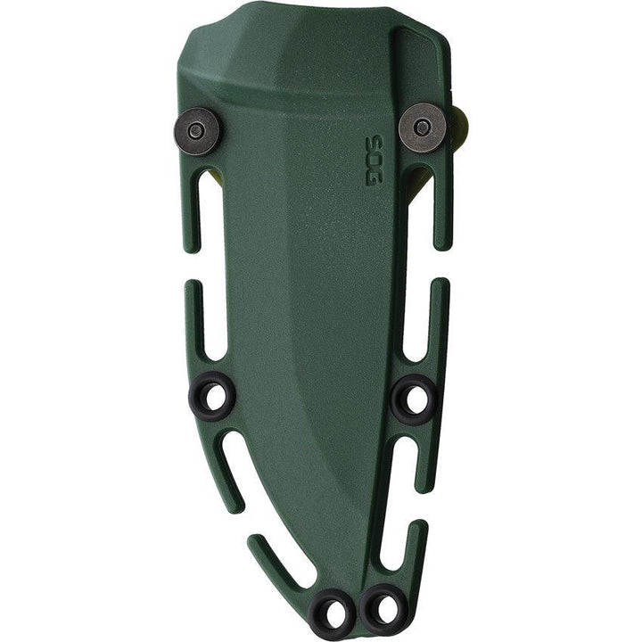 Sog Aegis FX Fixed Blade Green GRN Stonewash Drop Point CRYO 4116 Krupp - Knives.mx