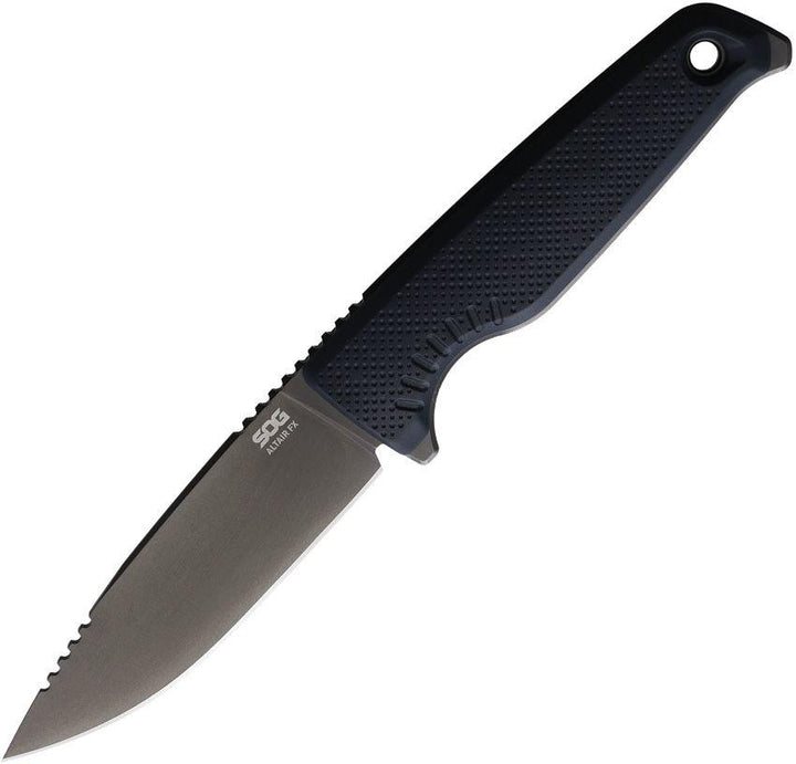 SOG Altair FX Fixed Blade Black GRN Clip Point TiNi CRYO CPM 154 - Knives.mx