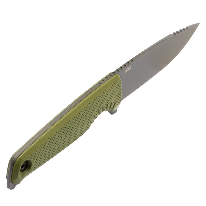 SOG Altair FX Fixed Blade Field Green GRN Clip Point TiNi CRYO CPM 154 - Knives.mx