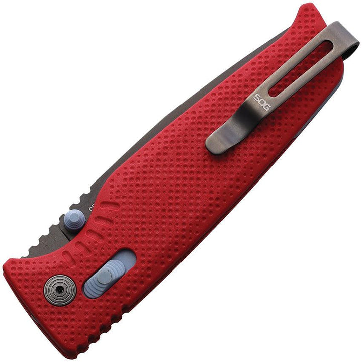 Sog Altair XR Lock Canyon Red GRN Bead Blast Drop Point CRYO 154CM - Knives.mx