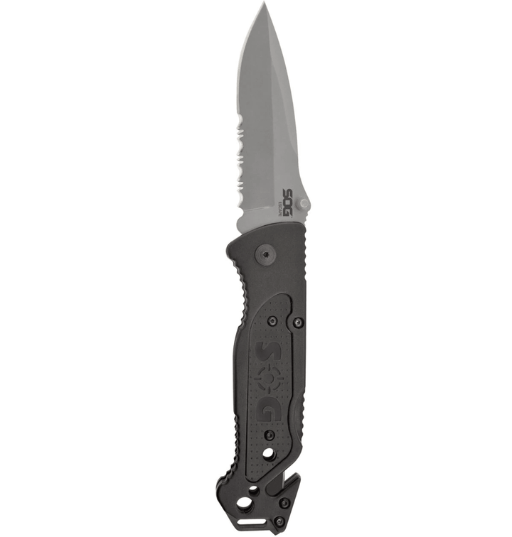 SOG Escape Bead Blast Serrated Aluminum 9Cr18MoV - Knives.mx