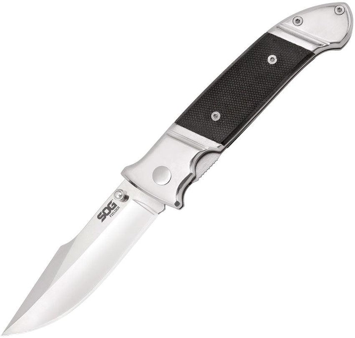 SOG Fielder Linerlock Black G10 Satin 7Cr17 - Knives.mx