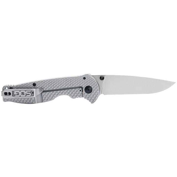 SOG Flash FL Framelock stainless Stonewashed 8Cr13MoV - Knives.mx