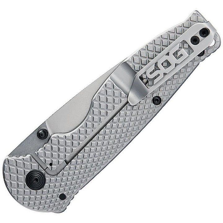 SOG Flash FL Framelock stainless Stonewashed 8Cr13MoV - Knives.mx