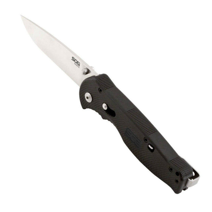 SOG Flash II A/O Satin Drop Point Plain AUS-8 - Knives.mx