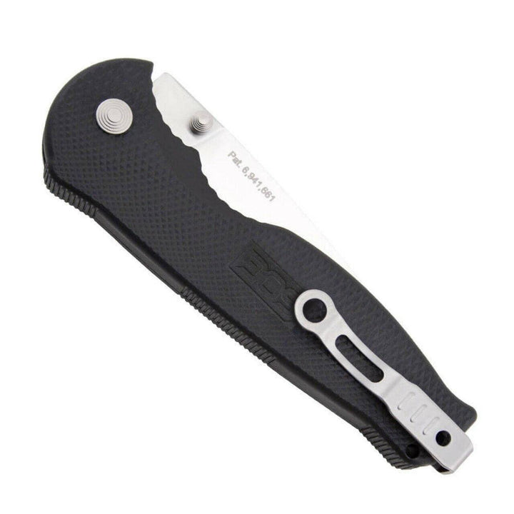 SOG Flash II A/O Satin Drop Point Plain AUS-8 - Knives.mx