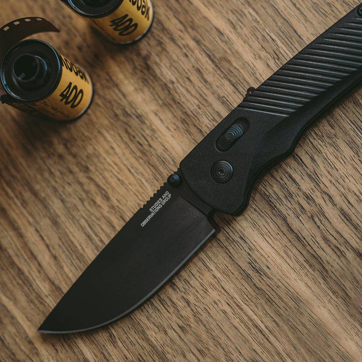 SOG Flash MK3 AT-XR Lock A/O Black GRN Plain Cryo D2 - Knives.mx