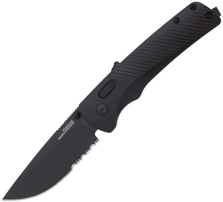 SOG Flash MK3 AT-XR Lock A/O Black GRN Serrated Cryo D2 - Knives.mx