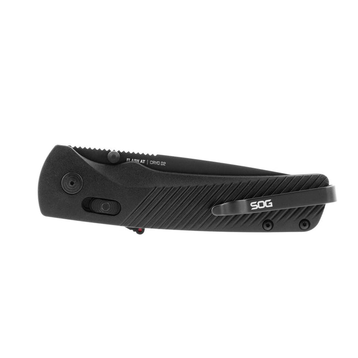 SOG Flash MK3 AT-XR Lock A/O Black GRN Serrated Cryo D2 - Knives.mx