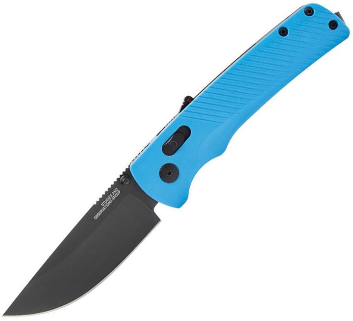 SOG Flash MK3 AT-XR Lock A/O Blue GRN Plain Cryo D2 - Knives.mx