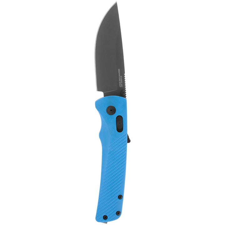 SOG Flash MK3 AT-XR Lock A/O Blue GRN Plain Cryo D2 - Knives.mx