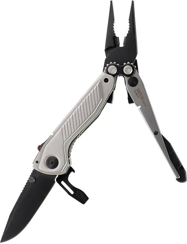 SOG Flash MT Multi Tool Silver + Black CRYO D2 - Knives.mx