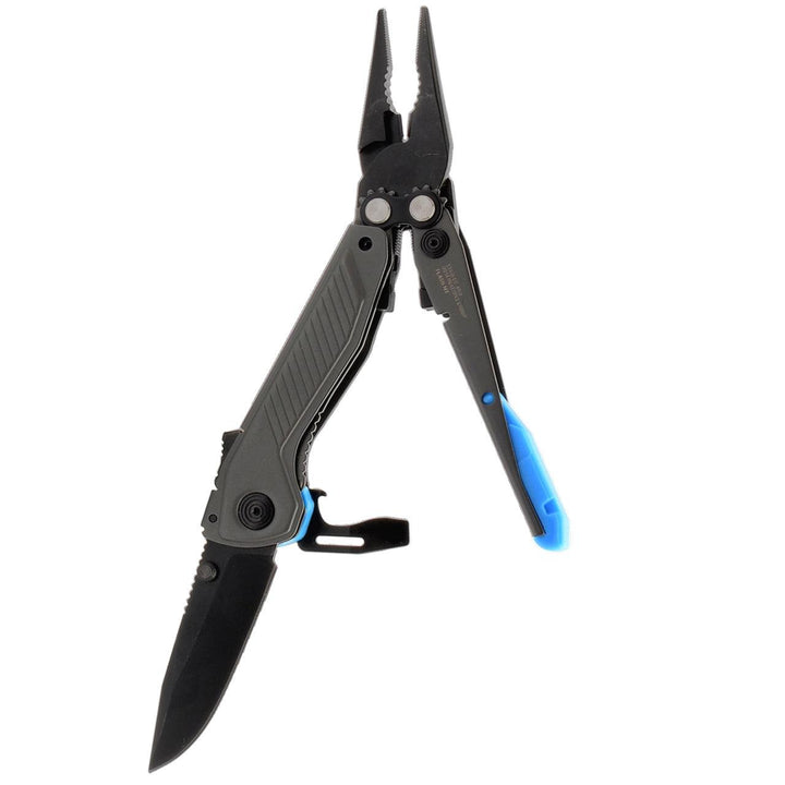 SOG Flash MT Multi Tool Urban Gray + Cyan CRYO D2 - Knives.mx