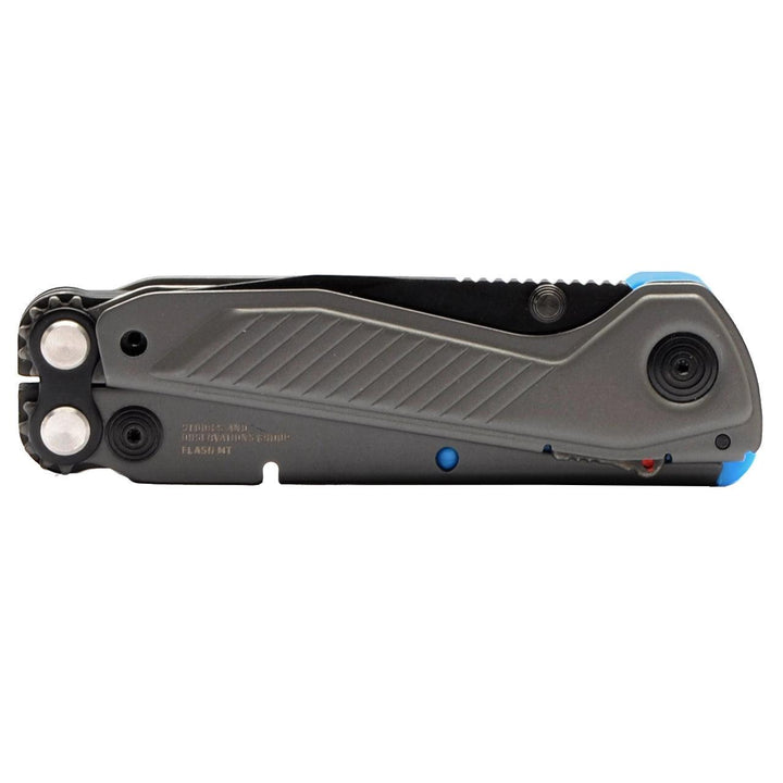 SOG Flash MT Multi Tool Urban Gray + Cyan CRYO D2 - Knives.mx