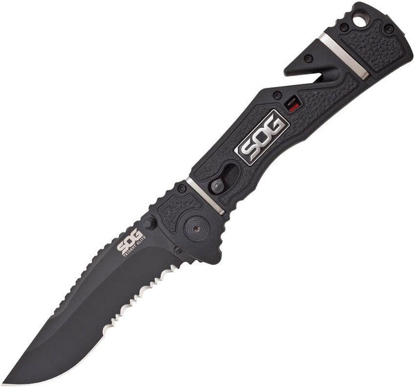 SOG Folding Knife SOG Trident Elite Piston Lock A/O AUS-8 - Knives.mx