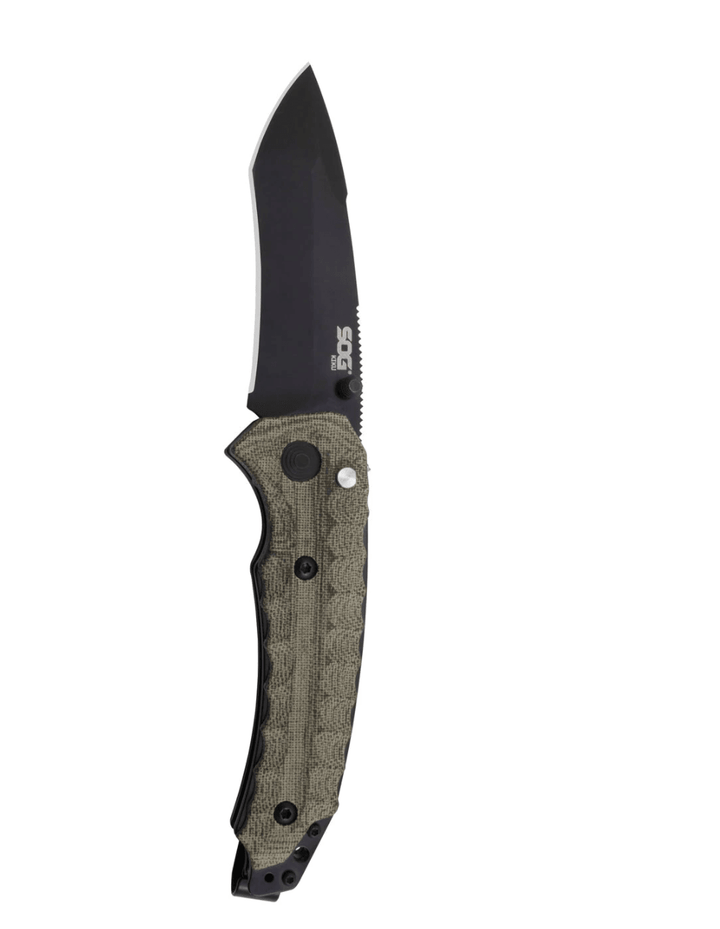 SOG Kiku Assisted Black S35VN - Knives.mx