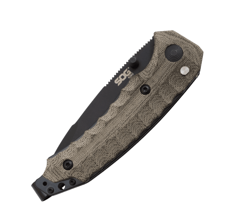 SOG Kiku Assisted Black S35VN - Knives.mx