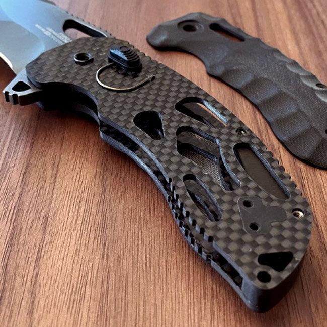 SOG Kiku LTE XR Lock Blackout Micarta + Carbon Coated CTS-XHP - Knives.mx