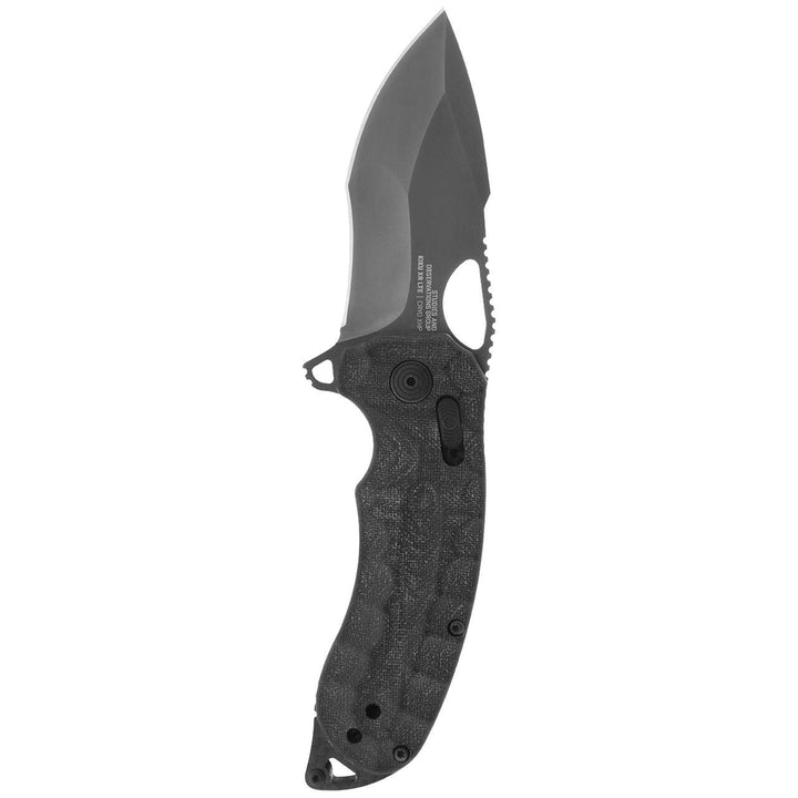 SOG Kiku LTE XR Lock Blackout Micarta + Carbon Coated CTS-XHP - Knives.mx