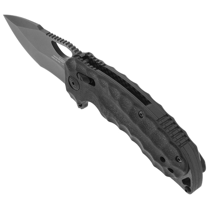 SOG Kiku LTE XR Lock Blackout Micarta + Carbon Coated CTS-XHP - Knives.mx