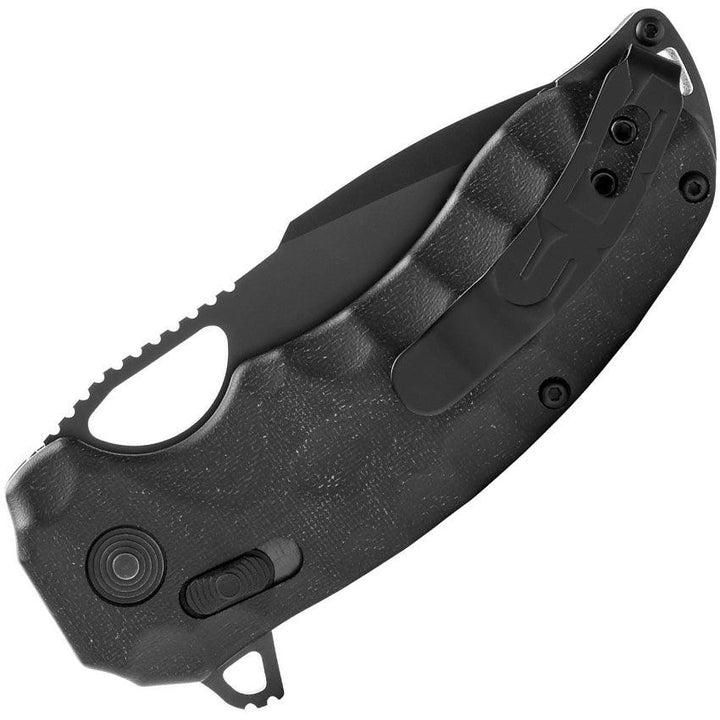 SOG Kiku XR Lock Black Linen Micarta BlackOut CTS-XHP - Knives.mx