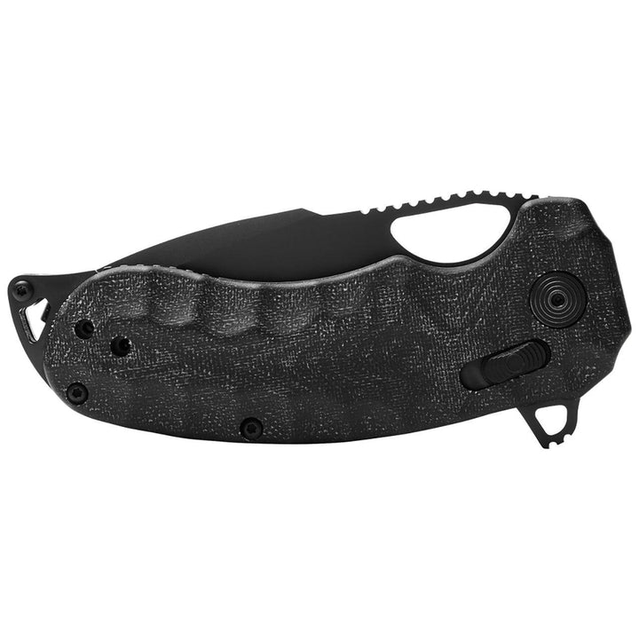 SOG Kiku XR Lock Black Linen Micarta BlackOut CTS-XHP - Knives.mx