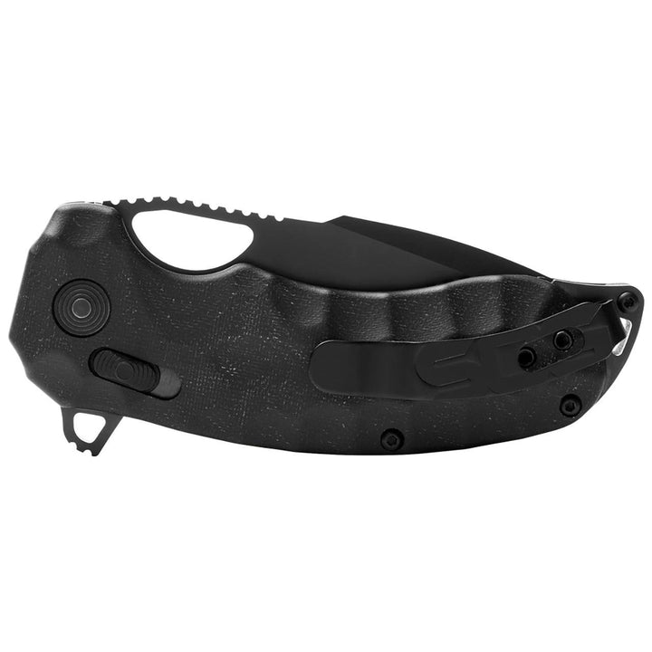 SOG Kiku XR Lock Black Linen Micarta BlackOut CTS-XHP - Knives.mx