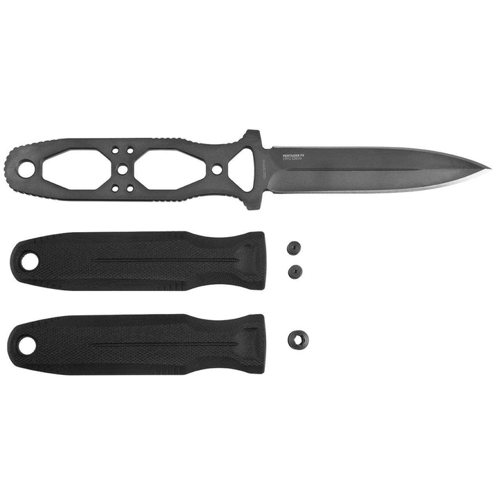 SOG Pentagon FX Blackout G10 TiNi Coated S35VN - Knives.mx