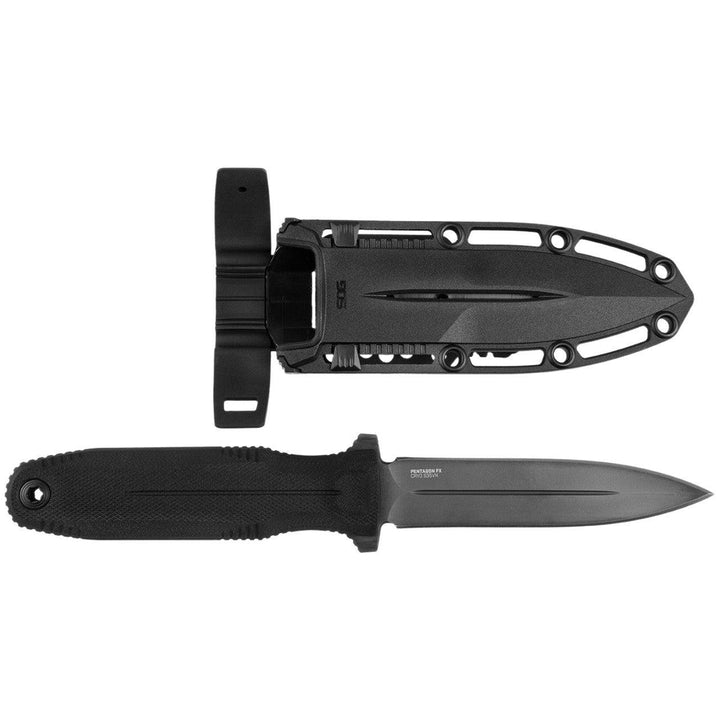 SOG Pentagon FX Blackout G10 TiNi Coated S35VN - Knives.mx