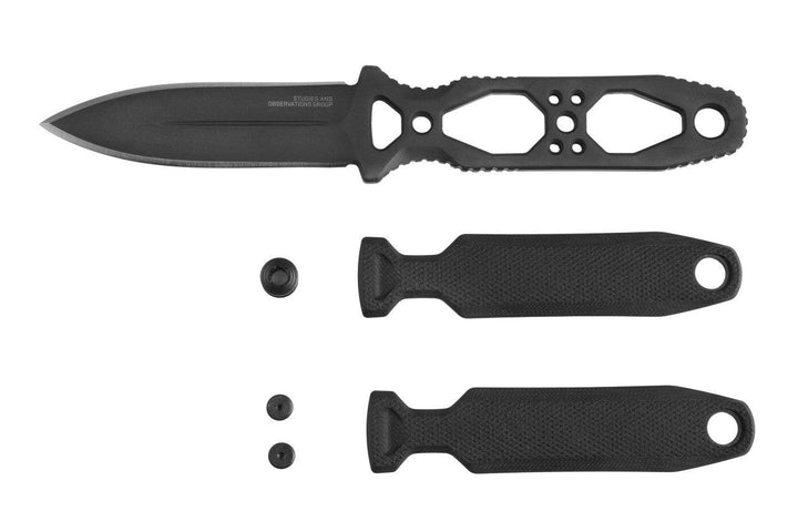 SOG Pentagon FX Covert Blackout G10 TiNi Coated S35VN - Knives.mx