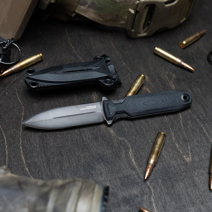 SOG Pentagon FX Covert Blackout G10 TiNi Coated S35VN - Knives.mx