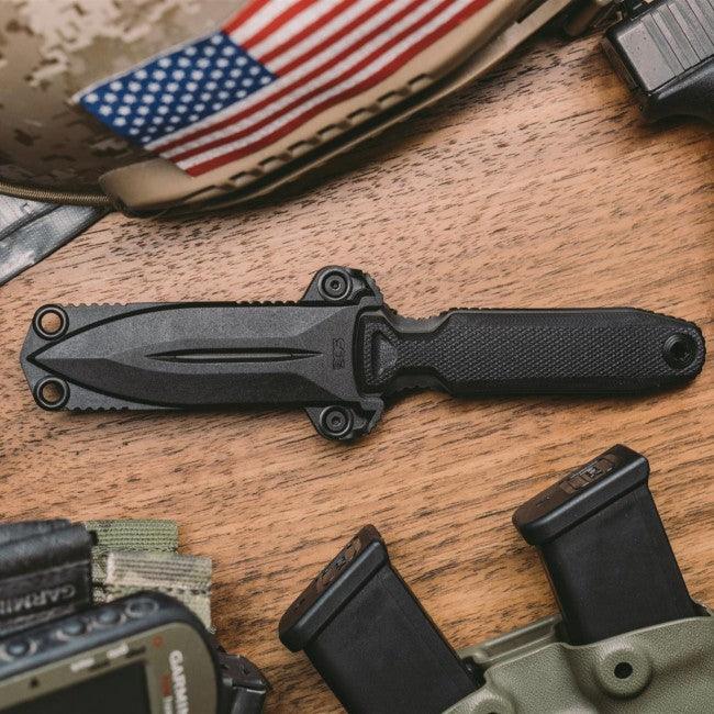 SOG Pentagon FX Covert Blackout G10 TiNi Coated S35VN - Knives.mx