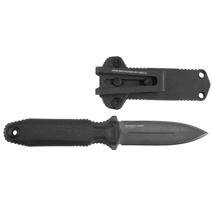 SOG Pentagon FX Covert Blackout G10 TiNi Coated S35VN - Knives.mx