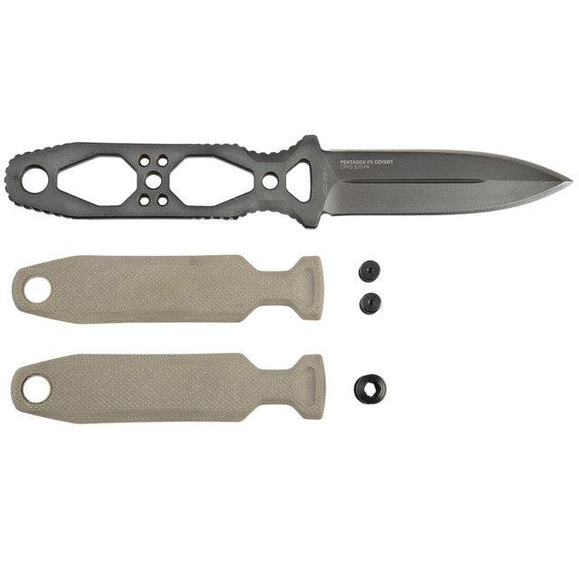 SOG Pentagon FX Covert Flat Dark Earth G10 TiNi Coated S35VN - Knives.mx
