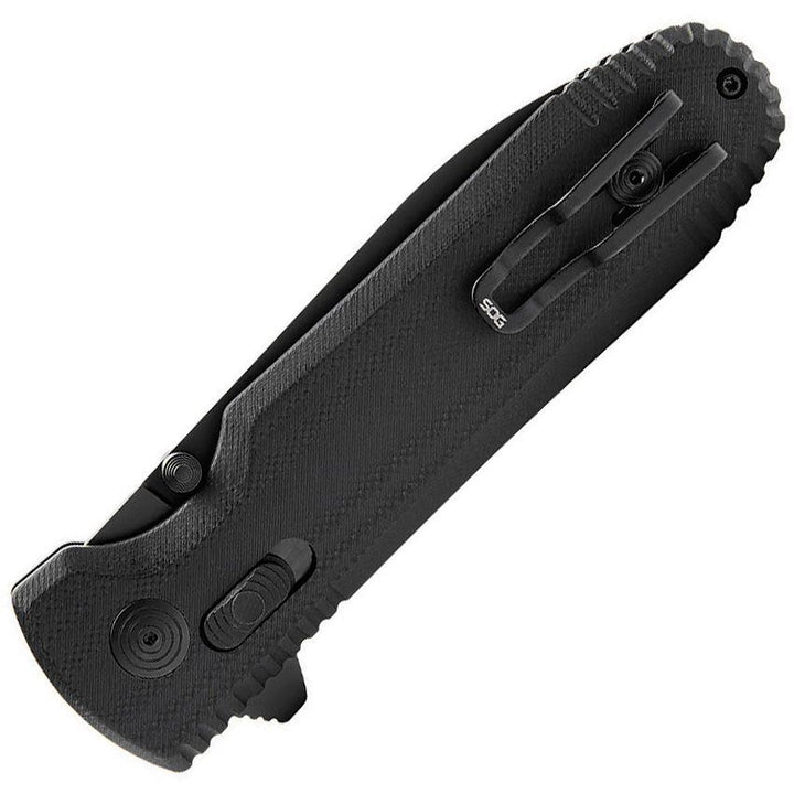 SOG Pentagon XR Lock Blackout G10 Black Titanium Nitride Spear Point CRYO CTS XHP - Knives.mx