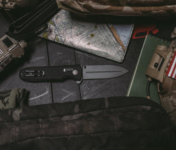 SOG Pentagon XR Lock LTE Black G10 Spear Point CRYO CTS XHP - Knives.mx