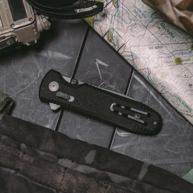 SOG Pentagon XR Lock LTE Black G10 Spear Point CRYO CTS XHP - Knives.mx