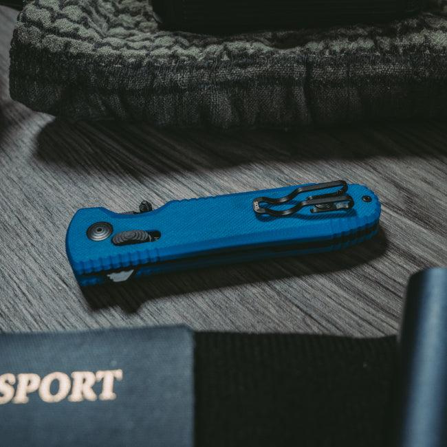 SOG Pentagon XR Lock LTE Blue G10 Spear Point TiNi CRYO CTS XHP - Knives.mx