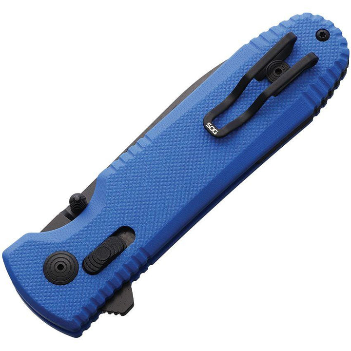 SOG Pentagon XR Lock LTE Blue G10 Spear Point TiNi CRYO CTS XHP - Knives.mx