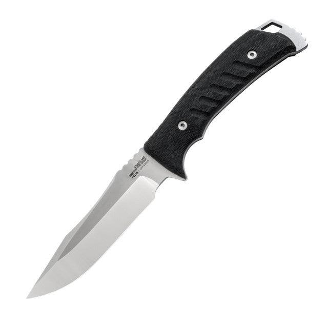 SOG Pillar Black Canvas Micarta StoneWash CPM S35VN - Knives.mx