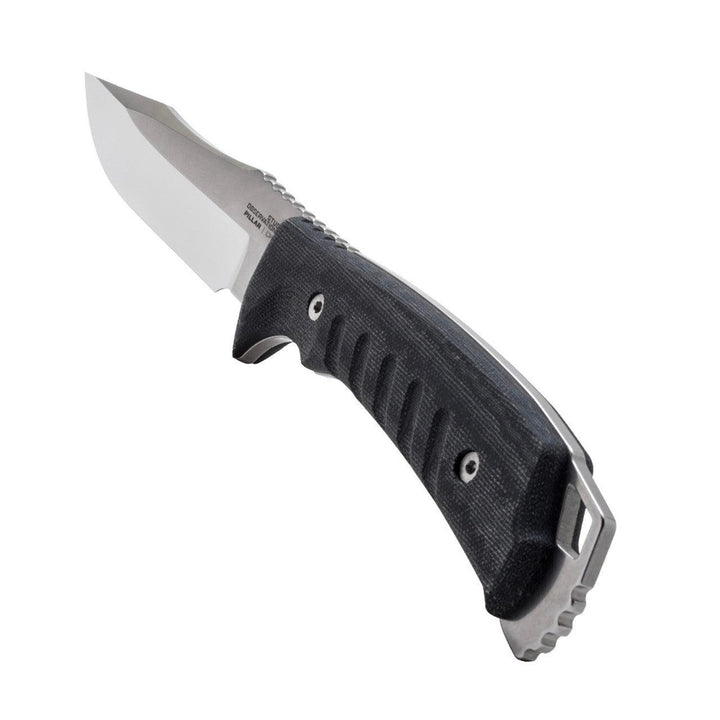 SOG Pillar Black Canvas Micarta StoneWash CPM S35VN - Knives.mx