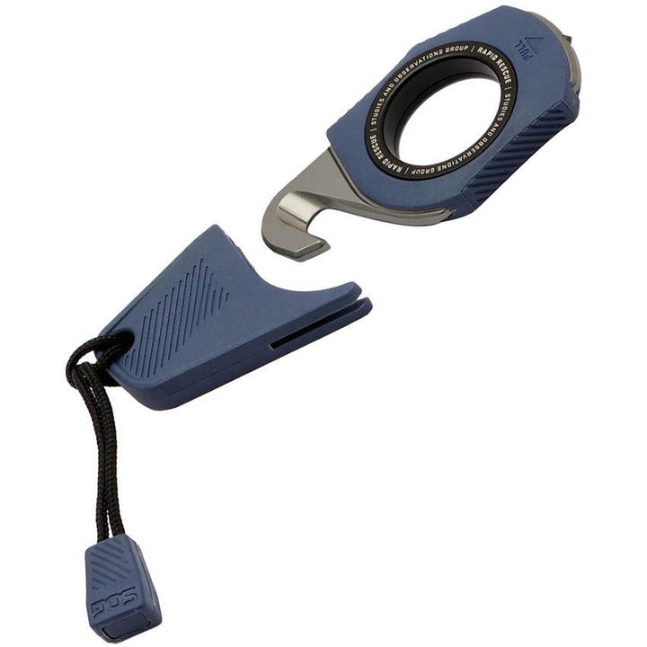 Sog Rapid Rescue Blue GRN Belt Cord Cutter - Knives.mx