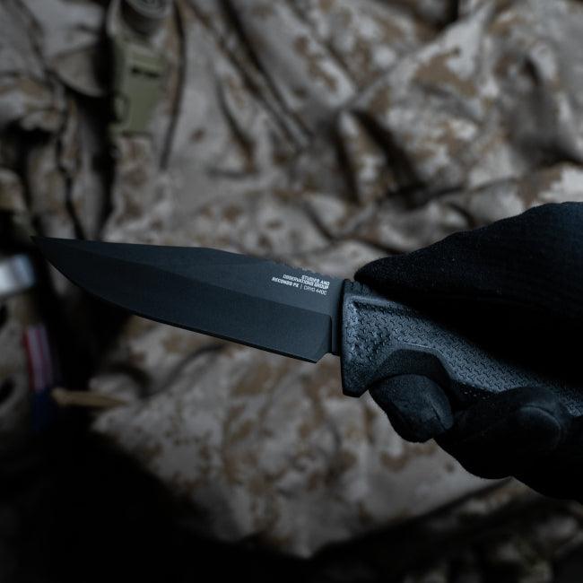 SOG Recondo Fx Black Rubber TiNi Coated 440C - Knives.mx