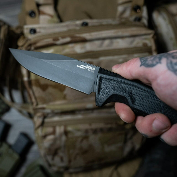 SOG Recondo Fx Black Rubber TiNi Coated 440C - Knives.mx