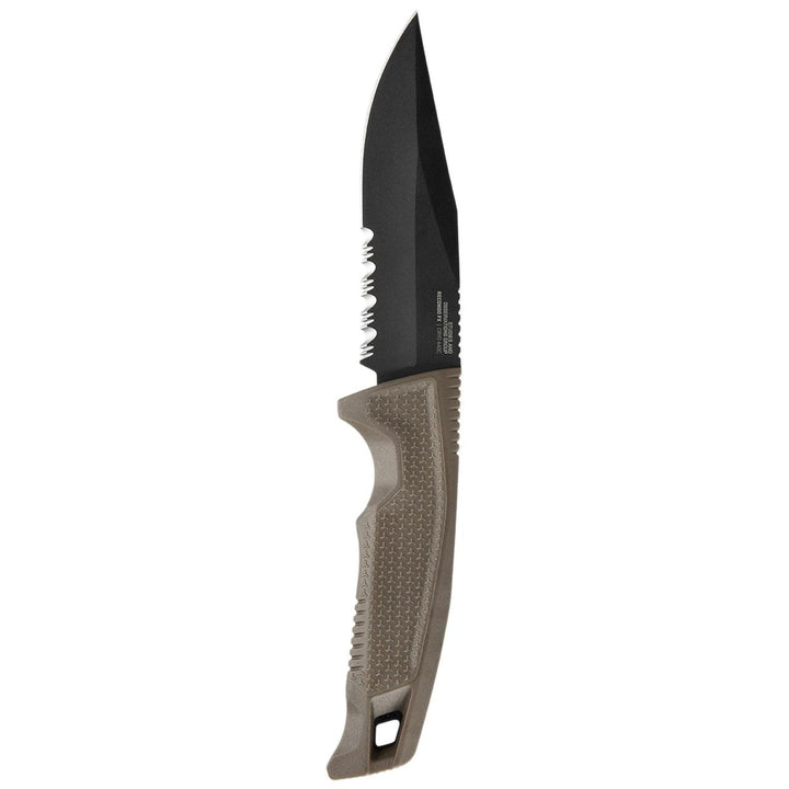 SOG Recondo Fx FDE Dark Earth Rubber TiNi Coated Serrated 440C - Knives.mx