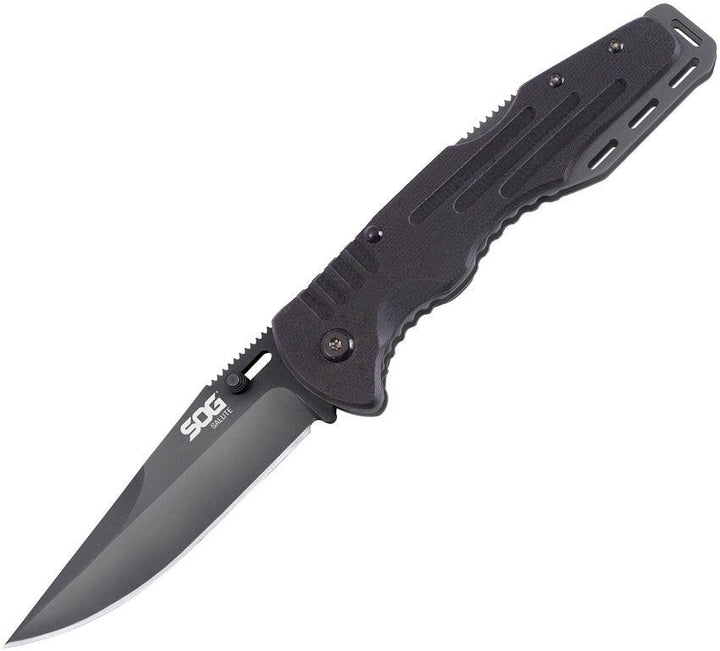 SOG Salute Lockback Black G10 8Cr13MoV - Knives.mx