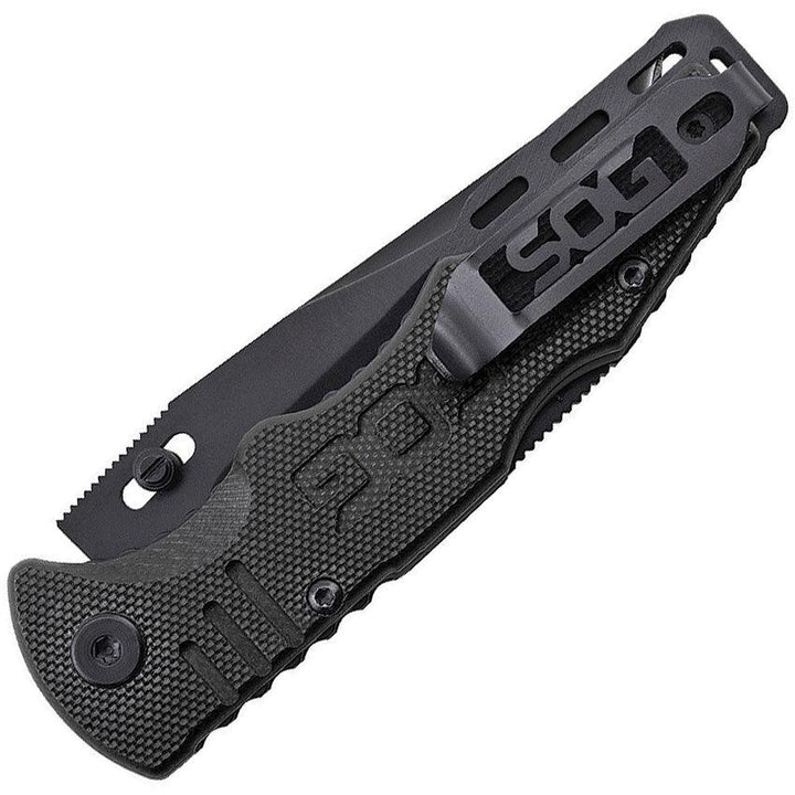 SOG Salute Mini Black G10 Oxide 8Cr13MoV - Knives.mx